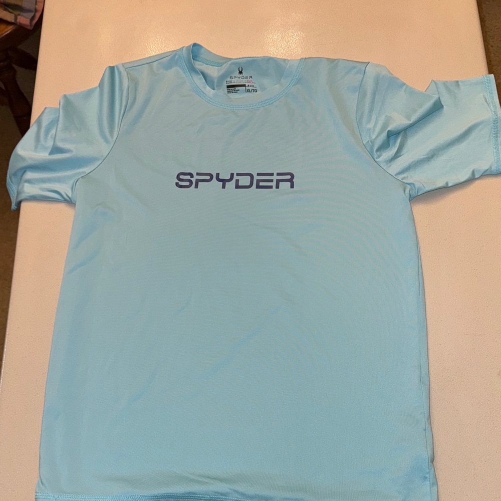 Spyder Sky Blue Swimming Top